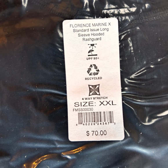 NWT Florence Marine X Long Sleeve Hooded Rashguard - Picture 5 of 5